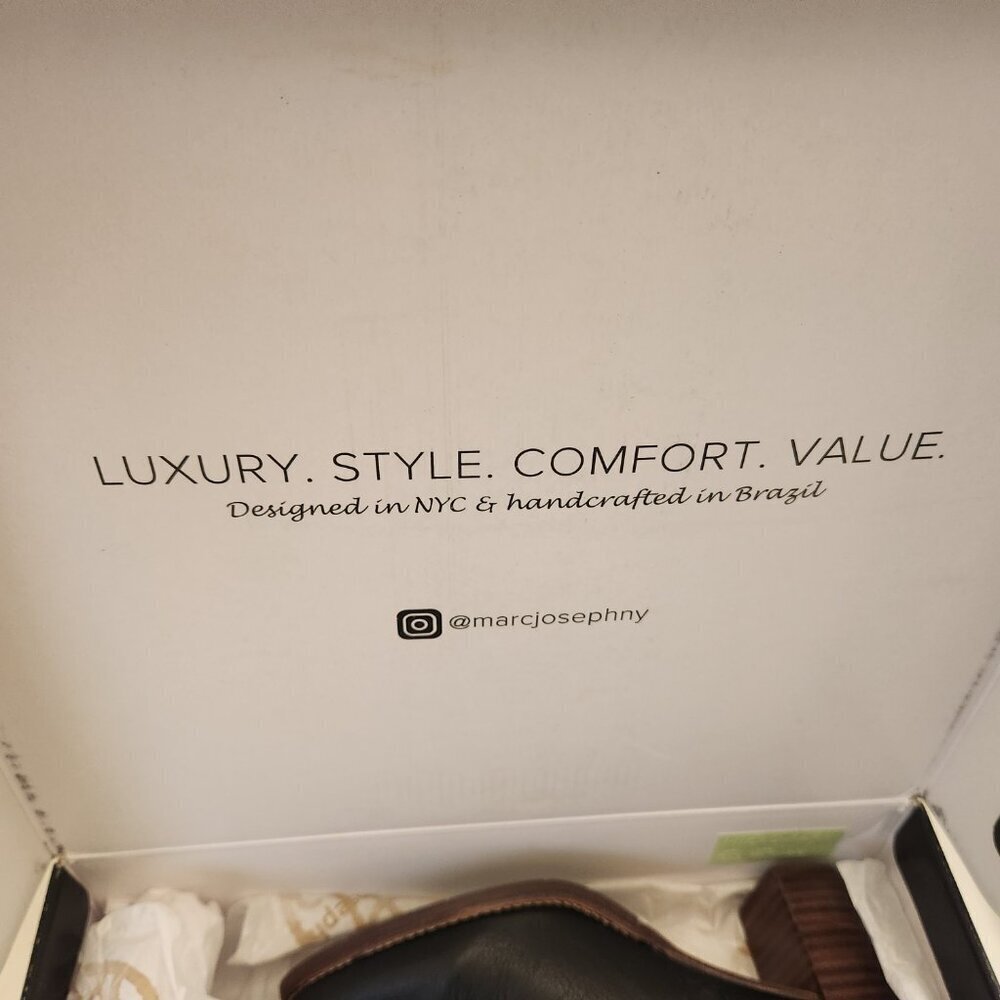 Marc Joseph NY "Grand Central" Black Leather Mini Grainy Booties. NIB. Size 6 - Picture 9 of 10